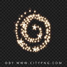 Spiral Swirl Of Fireworks Stars Effect HD PNG