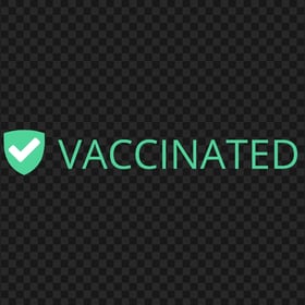Vaccinated Logo Icon PNG