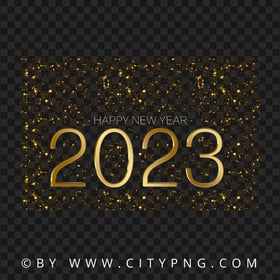 2023 Happy New Year Sparkle Background HD PNG