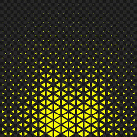 HD Yellow Halftone Triangle Dots Abstract Pattern PNG