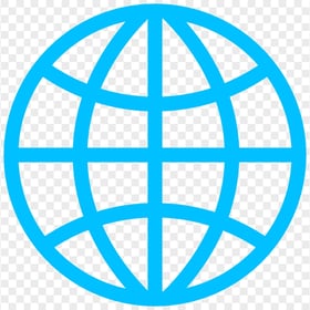 Transparent HD Internet Globe Blue Icon