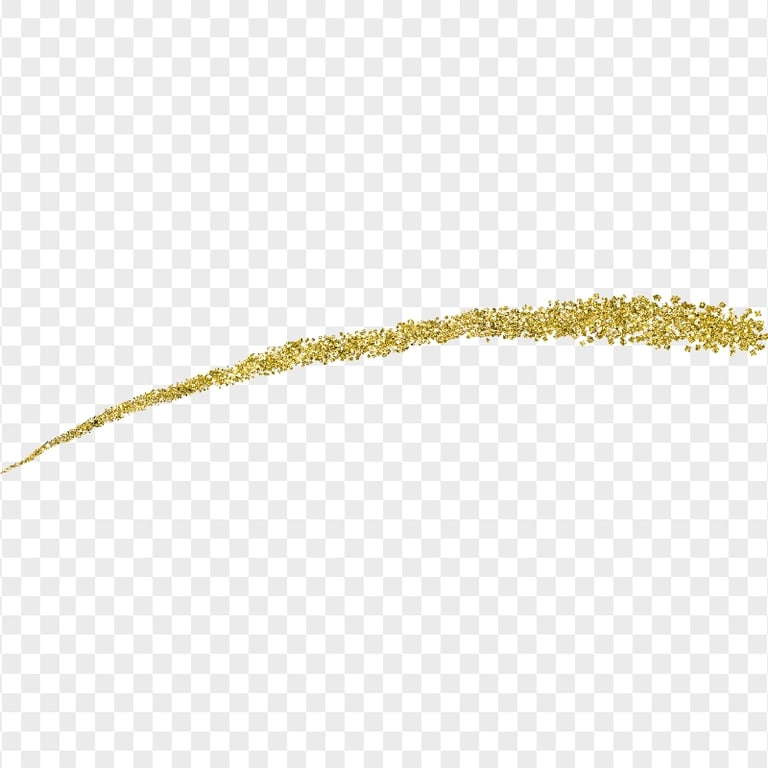 Yellow Gold Glitter Line PNG Image