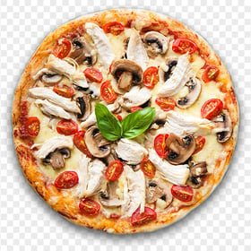 Chicken Pizza Italian Food Transparent Background