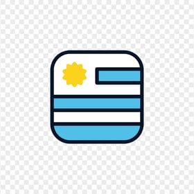 Square Vector Uruguay Flag Icon PNG