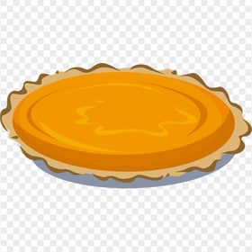 Cartoon Pumpkin Pie Tart Illustration Vector Clipart