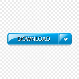 Blue Glossy Download Web Button Icon PNG Image