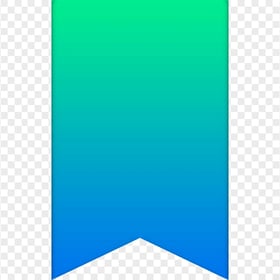 Modern ribbon gradient green to blue png