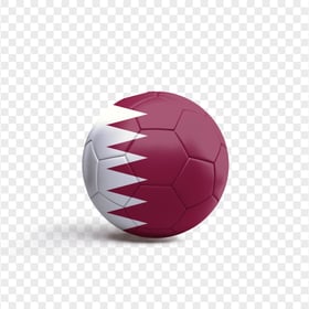 HD Soccer Ball With Qatar Flag PNG