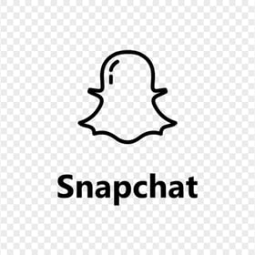 Snapchat Black Logo Icon UI SVG PNG Image