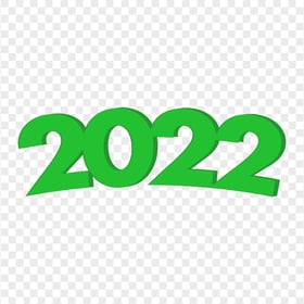 Download HD 3D Green 2022 Text PNG