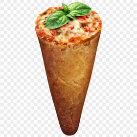 Tasty Pizza Cone Italian Food HD Transparent Background