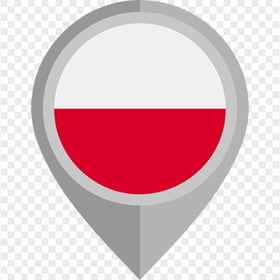 Poland Map Pin Flag icon PNG