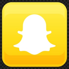 HD Snapchat Yellow Square Shape Illustration App Icon PNG Image