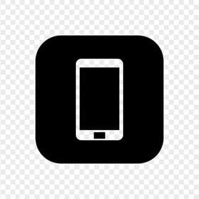 HD Black Square Modern Smartphone Icon Transparent PNG