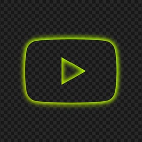 HD Orange Neon Aesthetic Youtube YT Play Icon PNG | Citypng