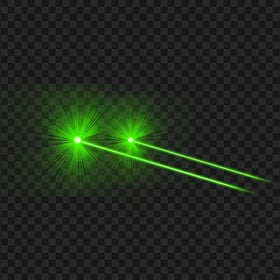 HD Green Eyes Laser Flare Effect Side View PNG