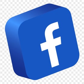 3D Facebook Logo Mobile App Icon