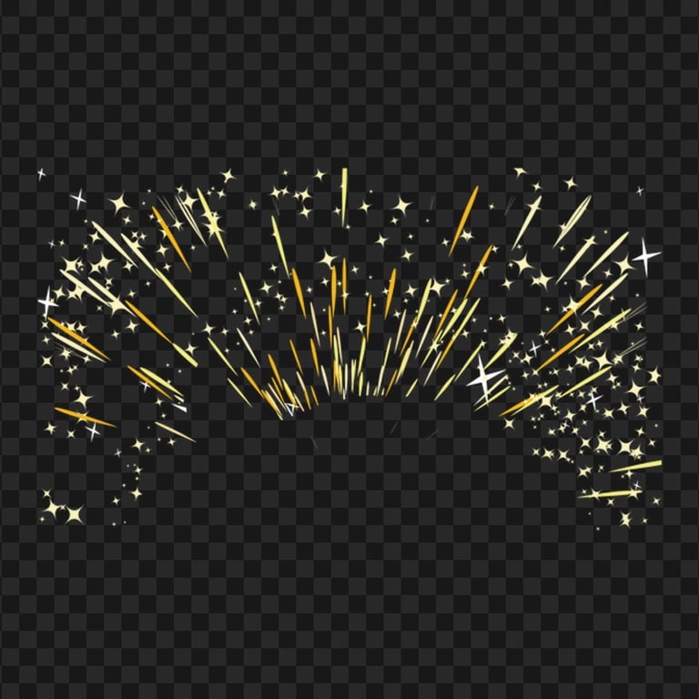 HD Sparkle Fireworks Effect Transparent PNG