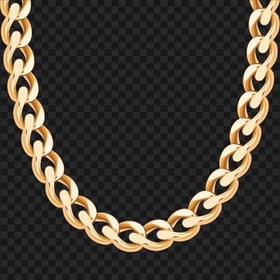 Download Gold Chain Illustration PNG