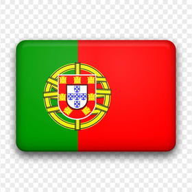 Portugal Glossy Flag Icon PNG