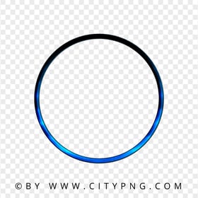Blue Gradient Outline Circle PNG