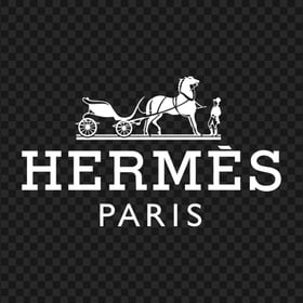 Hermes Paris White Logo FREE PNG