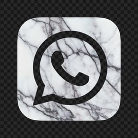 HD Gray Marble Aesthetic Square Whatsapp Wa Logo Icon PNG