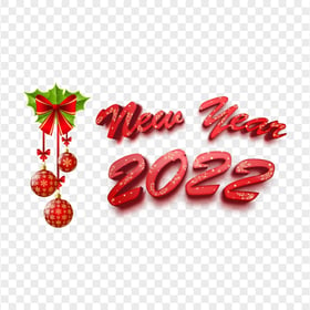 PNG New Year 2022 Ornament Balls Illustration