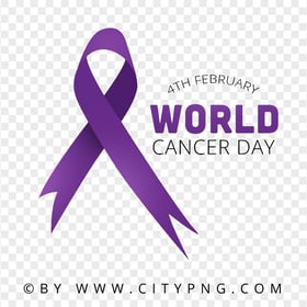 4th February World Cancer Day Logo HD PNG