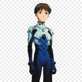 HD Ikari Shinji Manga Character Transparent Background