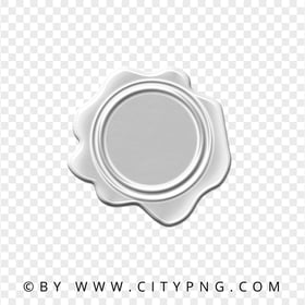 Silver Blank Seal Wax Stamp PNG IMG