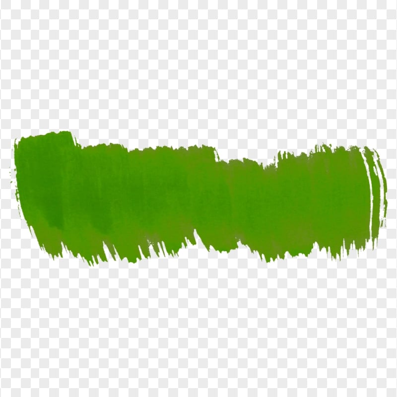 Green Watercolor Brush Banner PNG