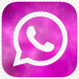 HD Purple Smoke Whatsapp Wa Square Logo Icon PNG