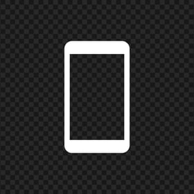 HD White Modern Smartphone Icon Transparent PNG