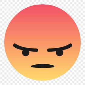 Angry Emoji Face Facebook Messenger Reaction Icon