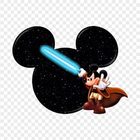 Mickey Mouse Star Wars Lightsaber PNG Image