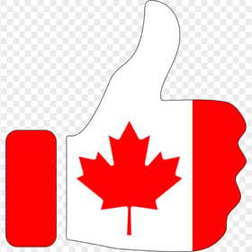 Clipart Thumbs Up Canada Flag HD PNG