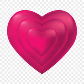 HD Pink Hearts In Side Big Heart Love PNG 
