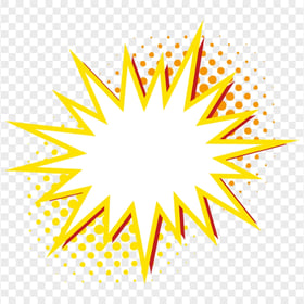 HD Comic Book Explosion Bubble PNG