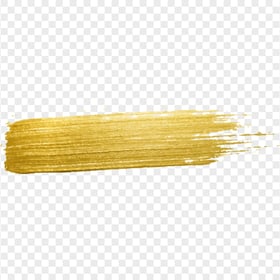 HD Watercolor Gold Yellow Brush Stroke PNG