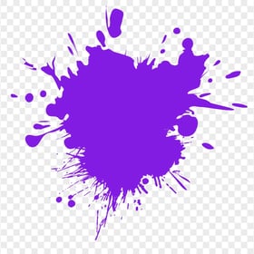 Purple Color Paint Splash Download PNG