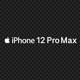 White Apple iPhone 12 Pro Max Logo