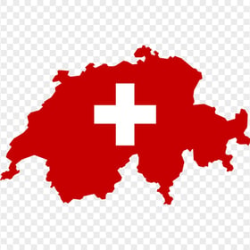 HD Switzerland Swiss Flag Map PNG