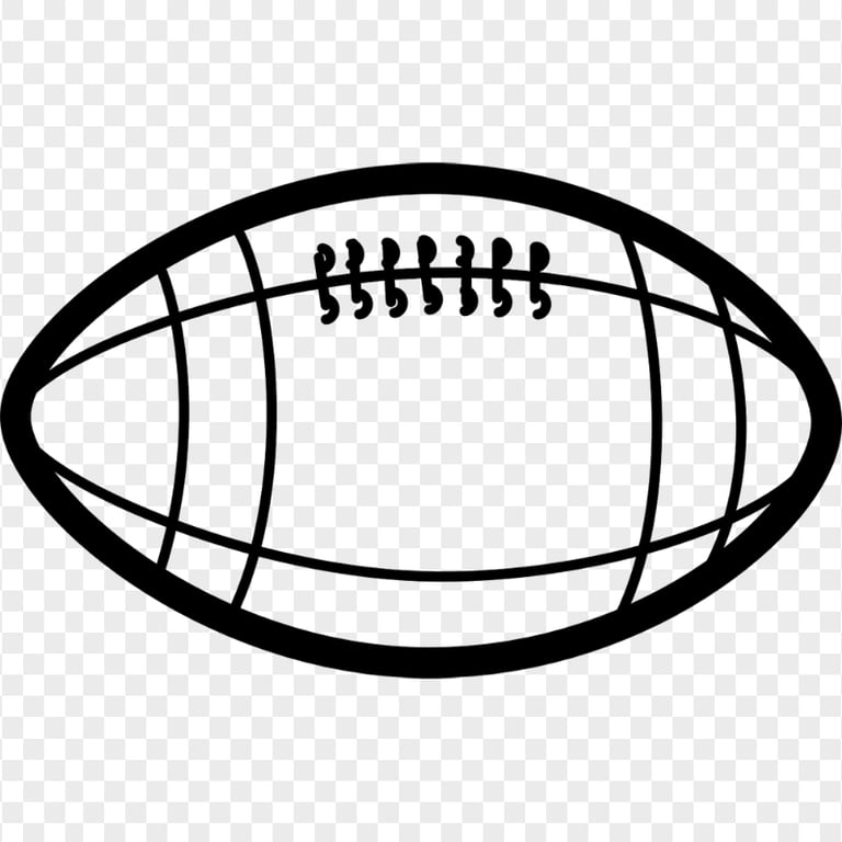 HD American Football Rugby Ball Icon PNG