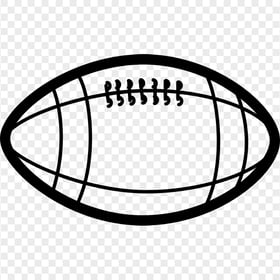 HD American Football Rugby Ball Icon PNG