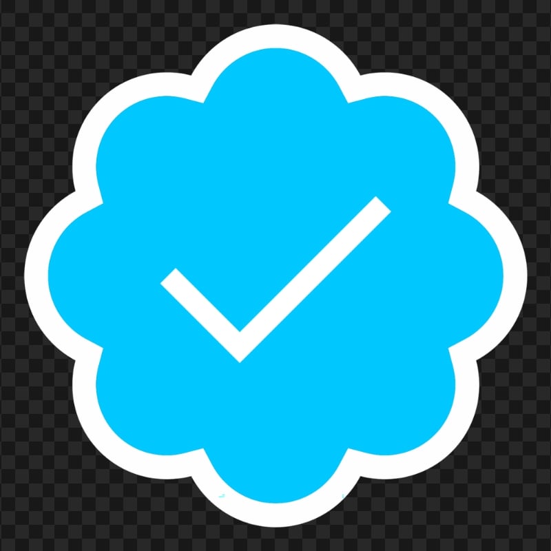 HD Verified Twitter Badge Tick Icon PNG