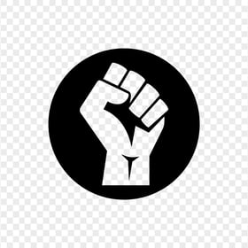 Outline Round Black Lives Matter Icon Logo