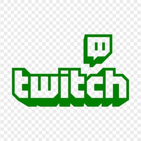 HD Green Twitch Outline Logo Transparent Background PNG