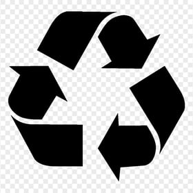 Black Recycling Icon