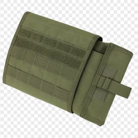 Opened Green Military First Aid Kit